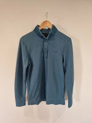 Under Armour Men's Coldgear 1/4 Button Jumper, Medium/Loose - Image 1 of 4