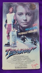 RARE! Vintage 1987 Thrashin' VHS Tape Virgin Video Josh Brolin FREE SHIPPING! - Picture 1 of 9