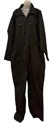 Vintage Law Pro Coveralls Mens 54L  Black Utility By Quartermaster Jumpsuit - Image 1 of 4
