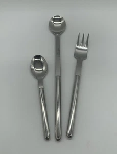 MONO OVAL Limonadenlöffel Mokkalöffel Kuchengabel 18/8 Edelstahl Designbesteck - Bild 1 von 5