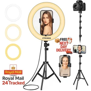 12" LED Ring Light with Tripod Stand Phone Mount for YouTube Makeup Video Live - Picture 1 of 6