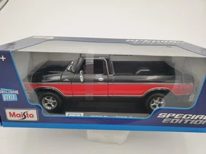 Maisto 1979 Ford F150 Pickup Truck Black & Red Exclusive Special Edition 1:18 - Picture 1 of 9