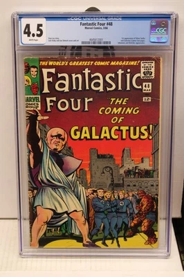 FANTASTIC FOUR #48 CGC 4.5 1st App Silver Surfer & Galactus, Marvel KEY 1966  - Image 1 of 3