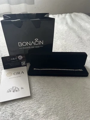 tennis 3 mm placcato oro 5.5Ct - Immagine 1 di 4