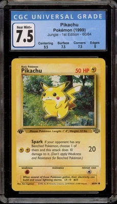 Pokemon Pikachu Jungle 1st Edition #60 CGC 7.5 - Image 1 of 2