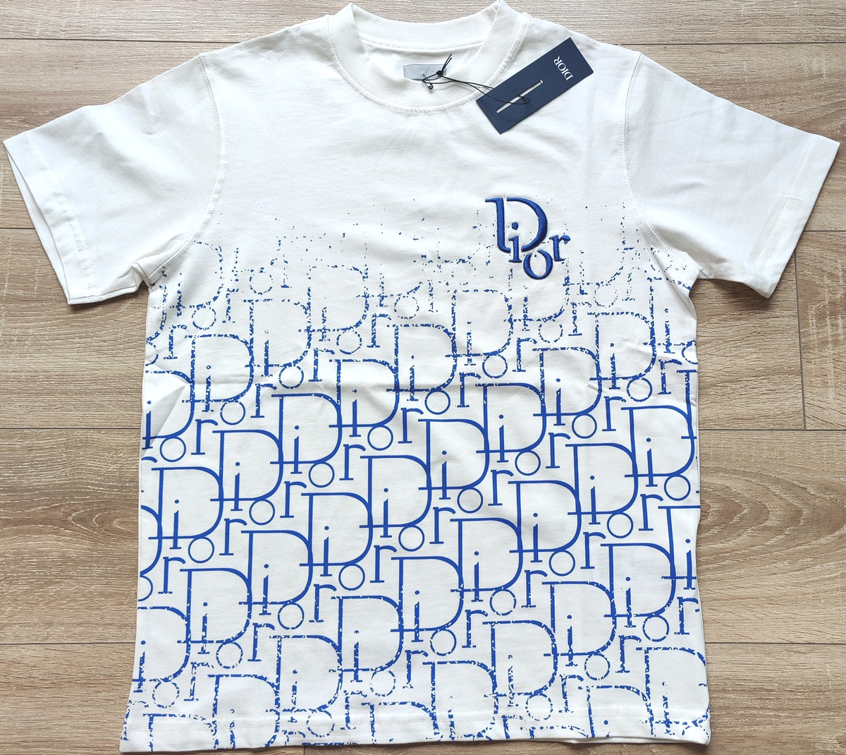 Dior メンズ ストライプ Tシャツ Dior ストライプ Tシャツ ロゴ カットソーメンズ