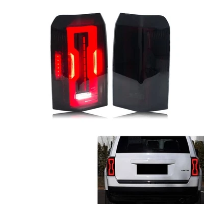 LED Tail Lights for Jeep Patriot 2007-2017 Sport Black Rear Lamps Assembly - Image 1 of 4