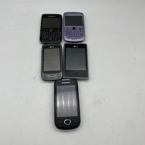 BlackBerry, LG & Other Phone Lot of 5 Bundle Vintage Untested Parts Repair - Photo 1 sur 4