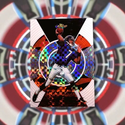 2005 Topps Finest X-Fractor #14 Byron Leftwich SN /250 NFL Trading Card Jaguars - Image 1 of 2