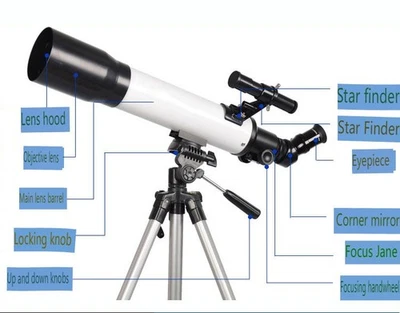 700mm Astronomical Telescope 525X with Phone Adapter for Beginner Moon Watching - Image 1 of 4