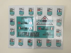 LEYTON HOUSE MARZO F1 TEAM 1987 HOJA ADHESIVA 42cm x 32.5cm DE COLECCIÓN ORIGINAL - Imagen 1 de 3