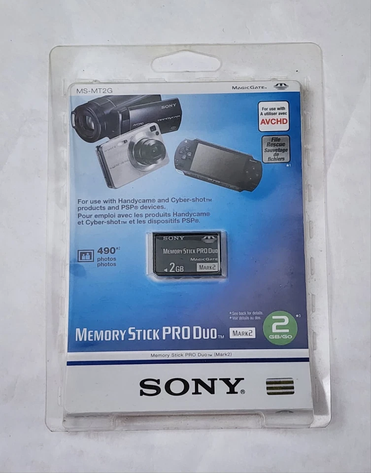 Sony 2GB Memory Stick PRO Duo Card - OEM - MSMT2G - Image 1 of 1
