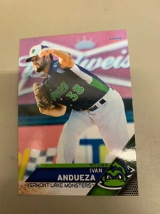 Ivan Andueza 2017 Vermont Monsters Team Card - Picture 1 of 1