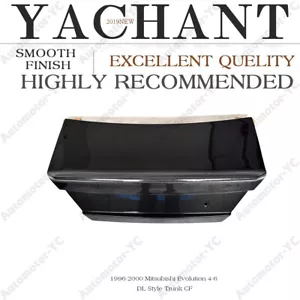 CARBON dl Rear Trunk BootLid Cover For 96-00 Mitsubishi Evolution EVO 4 5 6 - Foto 1 di 12