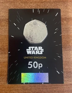 50p Münze - 2024 - Royal Mint Star Wars Hans Solo & Chewbacca - Stempelglanz - Bild 1 von 2