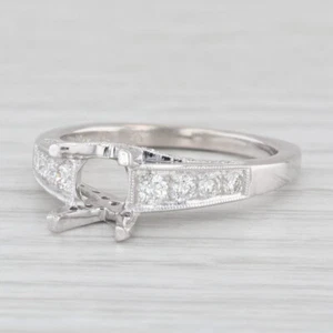 Beverley K 0.45ctw Solitaire Semi Mount 18K White Gold Diamond Engagement Ring - Picture 1 of 8