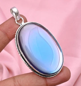 Water Flash Triplet Opal Gemstone 925 Sterling Silver Handmade Jewelry pendant - Picture 1 of 6