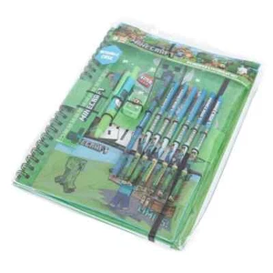 Minecraft Bumper Cancelleria Set Personaggi A4 Scuola Bambini Regalo Libro Set Matite - Foto 1 di 5