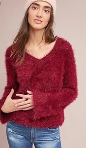 Neu mit Etikett Anthropologie Moth Belled V-Ausschnitt Wimpern Pullover Gr. LP - schneller Versand - Bild 1 von 4