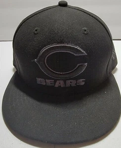 CHICAGO BEARS POPULAR DESIGN BLACKOUT C LOGO HIGH QUALITY STITCHED HAT SIZE 7... - Picture 1 of 9