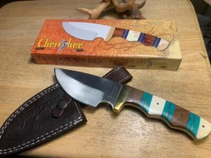Frost Cutlery Cherokee Stoneworks 9 1/2" Fixed Blade with Sheath FCSW003SBWW - Picture 1 of 5