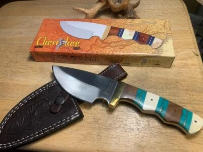 Frost Cutlery Cherokee Stoneworks 9 1/2" Fixed Blade with Sheath FCSW003SBWW - Image 1 of 4