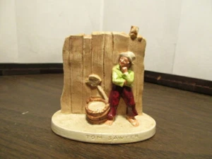 Vintage1948 P.W. BASTON MINIATURE TOM SAWYER FIGURINE with Cat - Picture 1 of 7