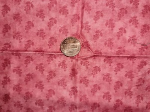 Vintage Baumwolle Steppstoff Viertel 18 x 22 rot meliertes Blatt - Bild 1 von 3