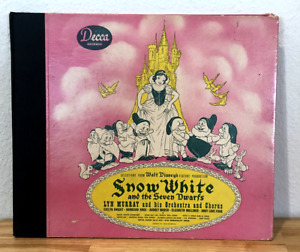 VINTAGE 1944 SNOW WHITE & THE SEVEN DWARFS 4 ALBUMS DECCA RECORDS 78 RPM RECORDS