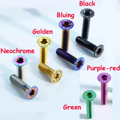 M6 x 12/15/20/25/30/35/40/50mm Titanium Bolt Torx Countersunk Screws Ti6Al4V - Image 1 of 4