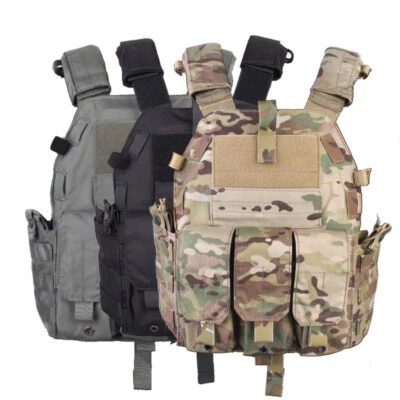 Emersongear Protective 094K Tactical Vest Body Armor Plate Carrier W/ Mag Pouch - Image 1 of 4