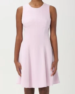 Elisabetta Franchi Sleeveless Midi Knee Length Quartz Pink Dress Sz 40 US 8 NWT - Picture 1 of 5