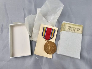 Original Orden de Estados Unidos Segunda Guerra Mundial Medalla de Victoria en Caja Segunda Guerra Mundial - Imagen 1 de 6