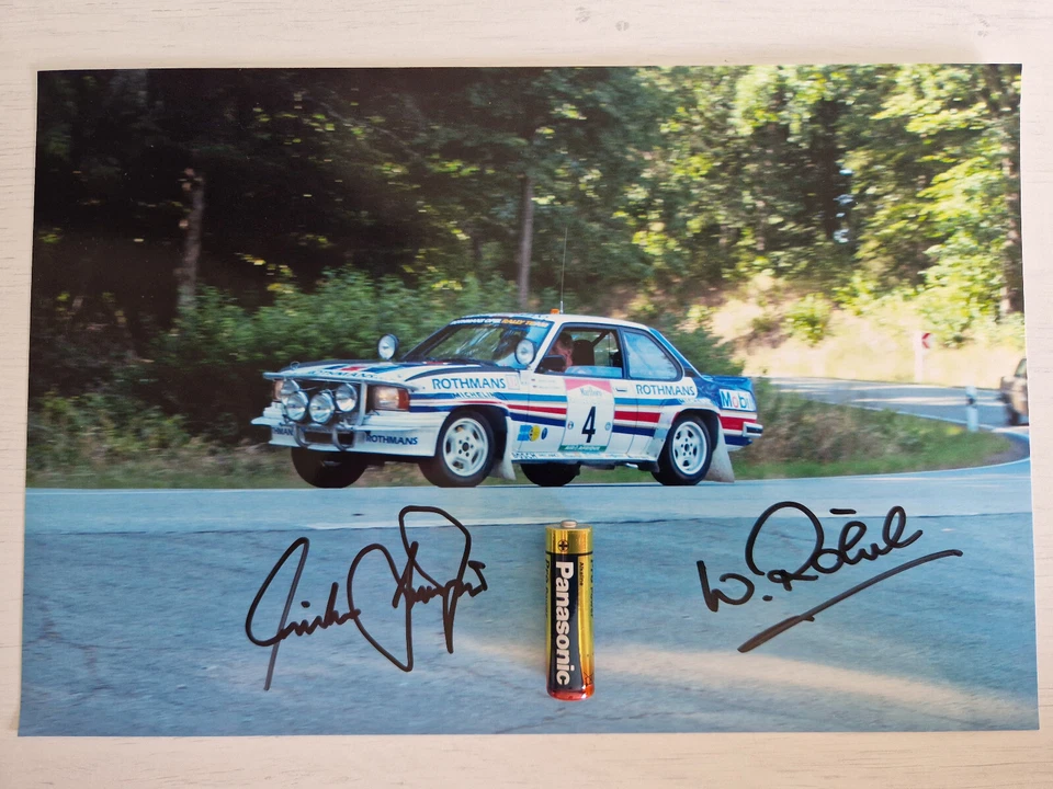 Opel Ascona 400 Rothmans Foto 20x30 Orginal Signiert W.Röhrl-Ch.Geistdörfer - Bild 1 von 1