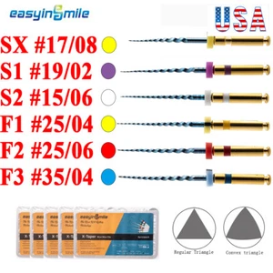 5packs dental endo files X-pro blue taper endodontic root canal files SX-F3 25MM - Picture 1 of 13