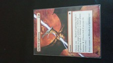 Barbed Lightning mtg altered art