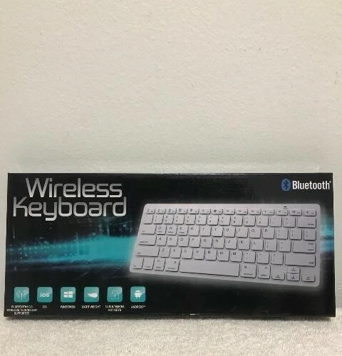 Wireless Bluetooth V3.0 Slim Keyboard for PC iOS iPads Android Macs NEW - Image 1 of 1