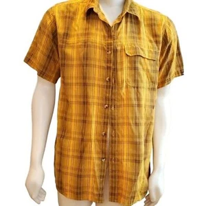 The North Face plaid hiking shirt mens size XL short sleeve Camp Outdoor - Picture 1 of 5