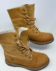 Timberland Waterproof Shearling Lined Leather Boots Men’s 8 US EU 41,5 Tan Nubuc - Bild 1 von 12