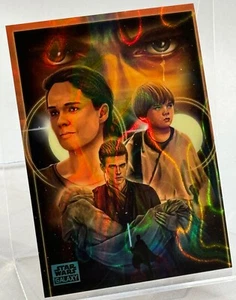 Tarjeta refractora 2024 Star Wars Chrome Galaxy, Anakin Aqua Lava PD-1 #152/175 - Imagen 1 de 3