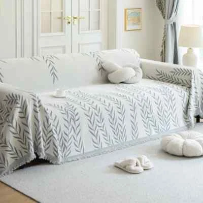 Nordic Chenille Sofa Throw Blankets Printed Couch Blanket Leisure Beach Towel - Image 1 of 4