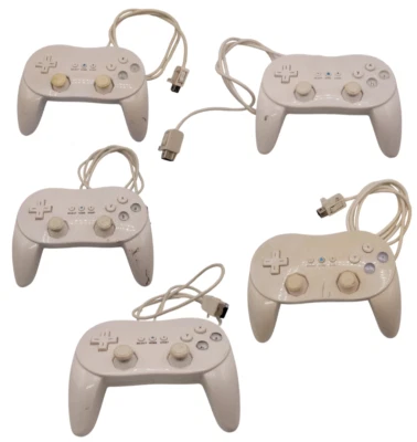 Classic Controller Weiß Nintendo Wii 5er Set Gamepad Steuerung Zubehör Gaming - Bild 1 von 4