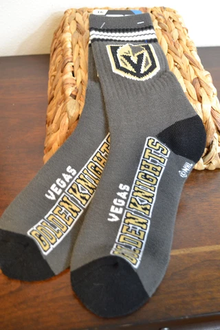 Hockey Las Vegas Golden Knights NHL Adult Socks Size 10-13 Large FBF Originals Cover