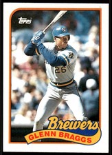 1989 Topps Glenn Braggs Milwaukee Brewers #718