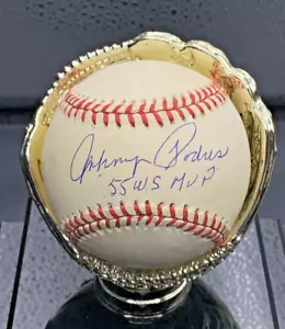 Johnny Podres 55 WS MVP Signed VINTAGE ONL Jackie Robinson Baseball PSA/DNA - Picture 1 of 3
