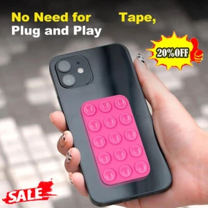 Silicone Phone Suction Holder Back Cup Phone Case Shower Mounts Adhesive HOT - Zdjęcie 1 z 30