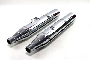 Harley-Davidson Auspuff Endschalldämpfer Muffler Hitzeschild Set FLFB 64900458 - Picture 1 of 8