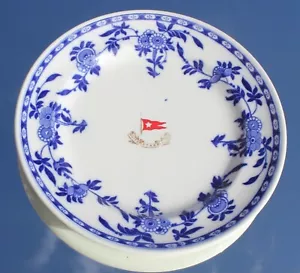 WHITE STAR LINE RMS OLYMPIC TITANIC ERA 2ND CLASS RARE DELFT 9" PLATE C-1910 #2 - Picture 1 of 10