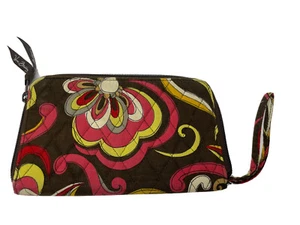 Vera Bradley Puccini Zip Around Wallet Wrist Strap Brown Chocolate Retired Bag - Bild 1 von 5