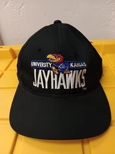 Vintage Kansas University Ku Jayhawks Snapback Hat Ncaa, Used - Picture 1 of 7